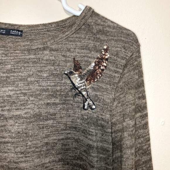 Zara Tops - Zara sequin bird top
